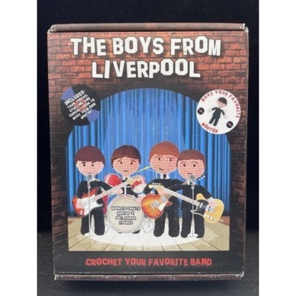 The Beatles " The Boys from Liverpool" Crochet set Brand new in Sealed box